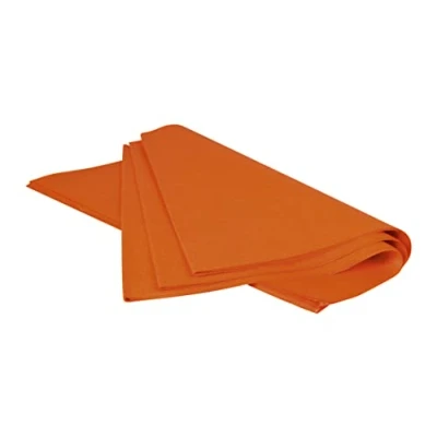 Abbildung von Clairefontaine 393658C Ries (mit 480 Blatt Seidenpapier, 50 x 75 cm, 18 g/qm, ideal für Deko und Bastelprojekte) 1 orange