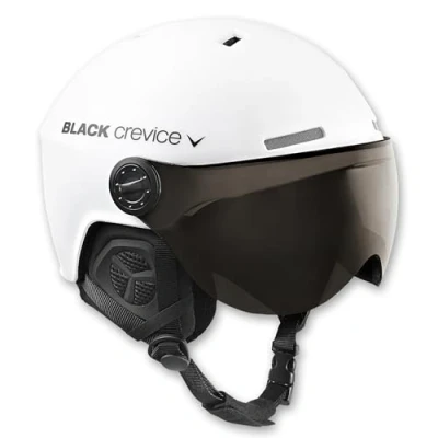 Abbildung von Black Crevice Skihelm mit Visier, Gstaad, BCR143921, weiß, Gr. M/L