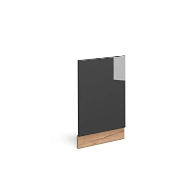 Abbildung von Vicco Frontblende Fame Line, Anthrazit Hochglanz/Goldkraft Eiche, 45 cm ohne Arbeitsplatte