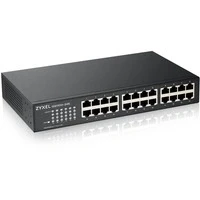 Abbildung von Zyxel 24 Port Gigabit Ethernet Unmanaged Switch Design ohne Lüfter [GS1100 24E]