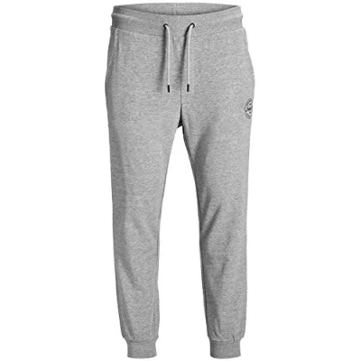 Abbildung von Jack &amp; Jones Jjigordon Jjshark PANT Jogginghose, Herren, Größe: 48, Light grey melange