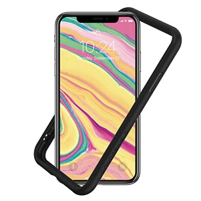 Abbildung von RhinoShield Bumper Case kompatibel mit [iPhone XS Max] CrashGuard NX Stoßdämpfende Schutzhülle im schlanken Design 3.5 Meter Fallschutz Schwarz