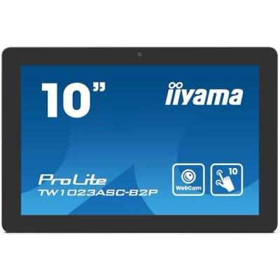 Abbildung von iiyama Prolite TW1023ASC B2P 25,5cm 10,1&quot; IPS LED Monitor WXGA 10 Punkt Multitouch kapazitiv HDMI USB3.2 RJ45 Android OS PoE schwarz