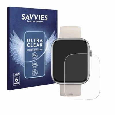 Abbildung von Savvies 6 Stück Schutzfolie für RAYOFI Smartwatch 1.93&quot; Displayschutz Folie Ultra Transparent