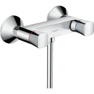 Abbildung von hansgrohe Duscharmatur &quot;Logis&quot;, 2 Griff Aufputz, chrom