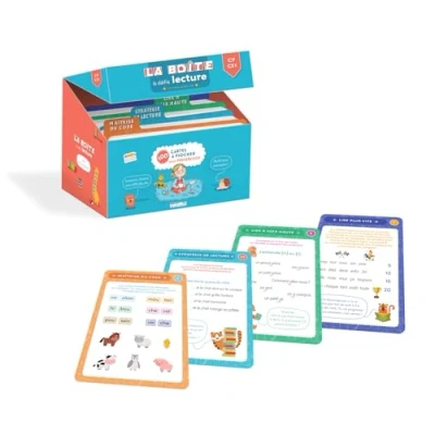 Abbildung von La boîte à défis lecture : lire mieux et plus vite CP CE1: 100 cartes piocher pour progresser !