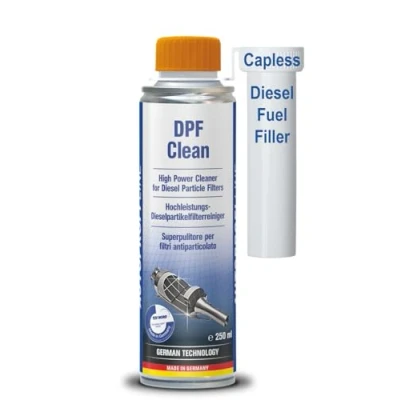 Abbildung von AUTOPROFI DPF Reiniger (für Dieselpartikelfilter) Made in Germany zur vorbeugenden Wartung von Dieselabgas und Emissionsanlagen