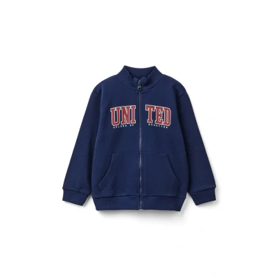 Abbildung von United Colors of Benetton Sweatjacke für Kinder, Größe: 104, Blue