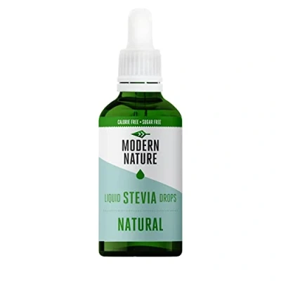 Abbildung von Modern Nature Standard Stevia Drops Aroma Geschmackstropfen Flavdrops Flüssige Tropfen Süßstoff Flavour Kalorienfrei, Zuckerfrei Kaffee Sirup Alternative Keto Süßungsmittel 100ml