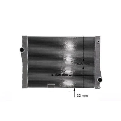 Abbildung von MAHLE ORIGINAL CR 2109 000S Kühler, Motorkühlung 438 580 32 Kühlrippen gelötet BMW: X5