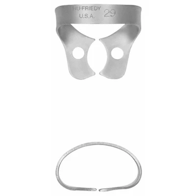 Abbildung von Kofferdam Klammer Satin Steel Figur 29 UK Prämolaren