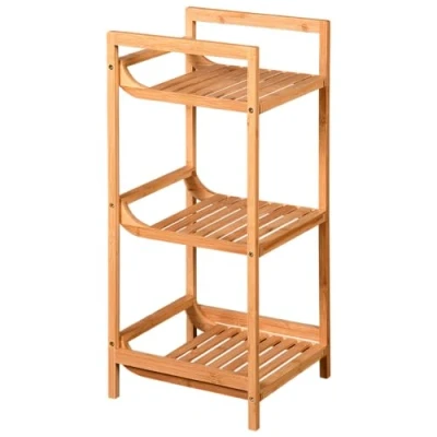 Abbildung von Kesper Regal, Material: Bambus, Maße: B 30 x H 70 T cm, Farbe: Braun 19435