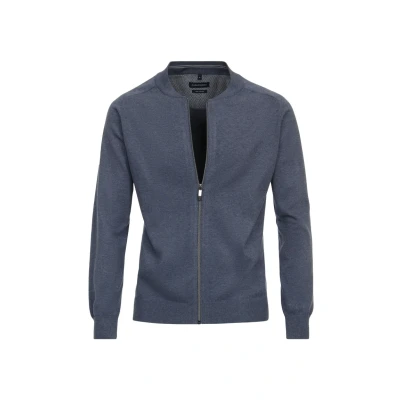 Abbildung von CASAMODA Cardigan Langarm mit Reißverschluss blau Gr. S