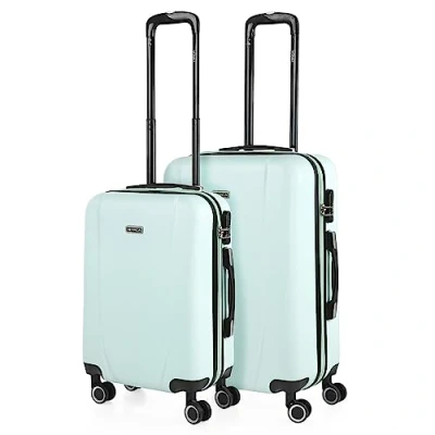Abbildung von ITACA Gepäck Sets, Reisekoffer, Reisekoffer Set, Kofferset, Hartschalenkoffer, Trolley Luggage Große Auswahl an Koffer &amp; Trolleys für jede Reise! 71115, Minzgrün