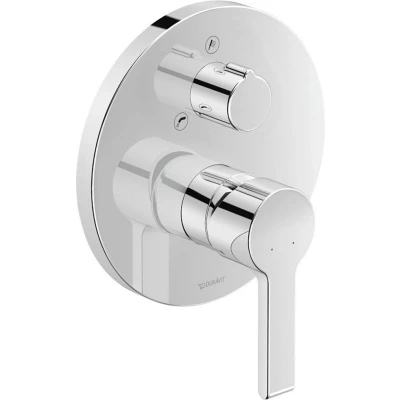 Abbildung von Duravit Fertigmontage Set B.2 für Unterputz Wannenmischer, mit Umstellventil chrom