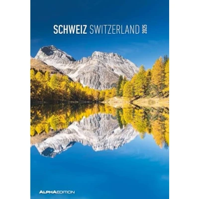 Abbildung von Alpha Edition Schweiz 2025 Bildkalender, 23,7x34cm, Wandkalender mit Platz für Notizen und vielen Infos, Bilder aus der schönen Schweiz, deutsches Kalendarium Ferientermine DE/AT/CH