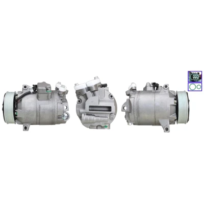 Abbildung von ELSTOCK 51 0954 Kompressor PAG 46 R134a mit Dichtungen NISSAN: Qashqai / Qashqai+2 I