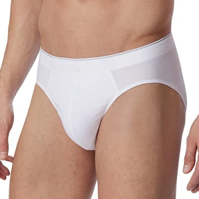 Abbildung von Schiesser Slip, Herren, Größe: Small, Weiss