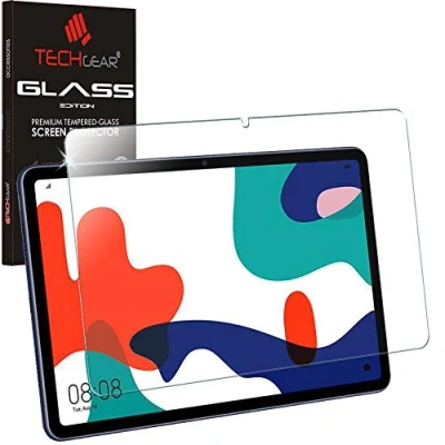 Abbildung von TECHGEAR Glas Huawei MatePad 10.4 Zoll Schutzfolie, Displayschutzfolie aus gehärtetem [9H Härte] [Crystal Clarity]