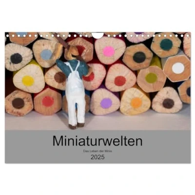 Abbildung von Miniaturen Das Leben der Minis (Wandkalender 2025 DIN A4 quer), CALVENDO Monatskalender