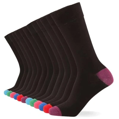 Abbildung von FM London 12PACK Unisex Super SOFT Socken, Größe: 35 38, Black