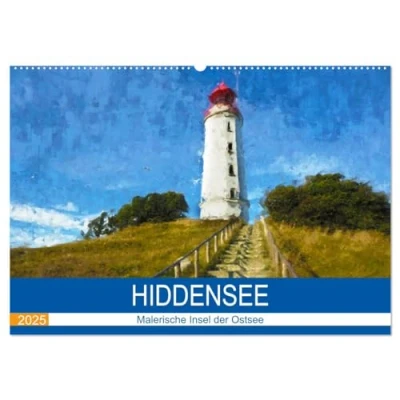 Abbildung von Hiddensee Malerische Insel der Ostsee (Wandkalender 2025 DIN A2 quer), CALVENDO Monatskalender