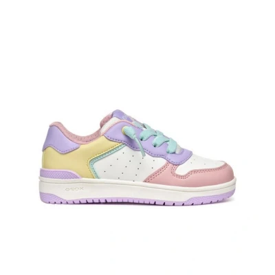 Abbildung von Geox Washiba GIRL Sneaker low für Kinder, Größe: 33, Lilac/light yellow Schuhe