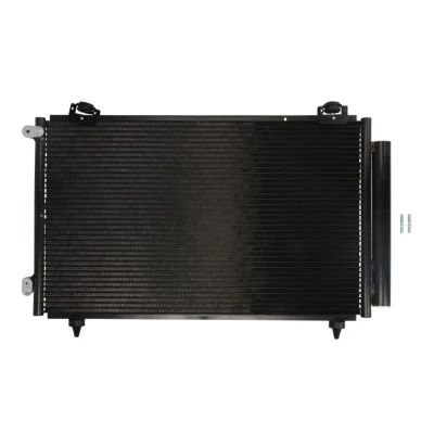 Abbildung von THERMOTEC KTT110179 Klimakondensator mit Trockner 607 X 370 17 mm Aluminium TOYOTA: Corolla IX Schrägheck, Limousine