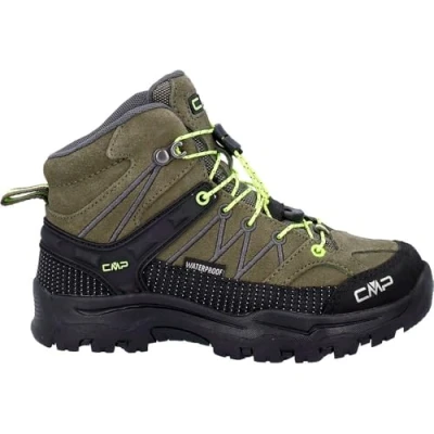 Abbildung von CMP Kids Rigel Mid Trekking Shoes Wp Wanderschuhe, Olive Yellow Fluo, 33 EU