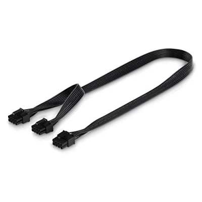 Abbildung von conecto CC20115 Grafikkarte Stromkabel &quot;8 pin PCIe Stecker auf 2 mal 8 (6+2) Stecker&quot;, 20 cm Schwarz
