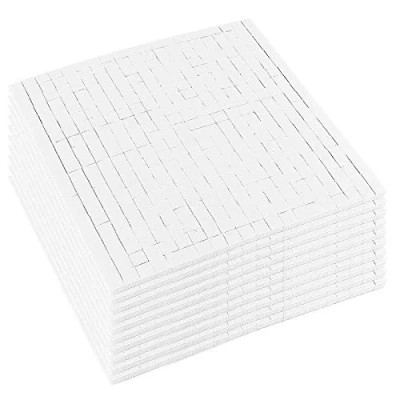 Abbildung von Ideen mit Herz 4000 Schaumklebepads, 5 x mm, 3 D Klebepads, doppelseitig klebend, 10 Bogen à 400 Stück (weiß, 3)