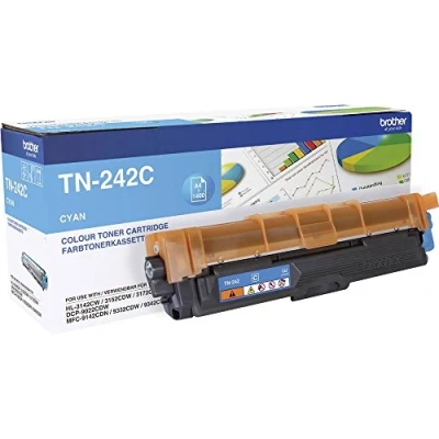 Abbildung von Brother TN242C Original Tonerkassette TN 242C cyan (für HL 3142CW, 3152CDW, 3172CDW, DCP 9017CDW, 9022CDW, MFC 9142CDN, 9332CDW, 9342CDW)