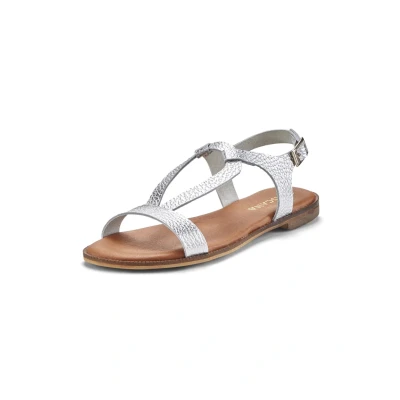 Abbildung von LASCANA Sandale &quot;Sommerschuh&quot;, Sandalette, Sommerschuh aus hochwertigem Leder im Metallic Look