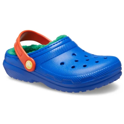 Abbildung von Crocs Hausschuh &quot;Classic Lined Clog K&quot;, Winterschuh, Pantoffel mit Fersenriemen