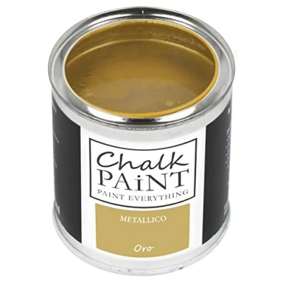 Abbildung von Chalk Paint Everything® Oro Kreidefarbe Wasserbasis für Alle Oberflächen einfach zu verarbeiten ohne schlechten Geruch Extra Matt (250 ml)