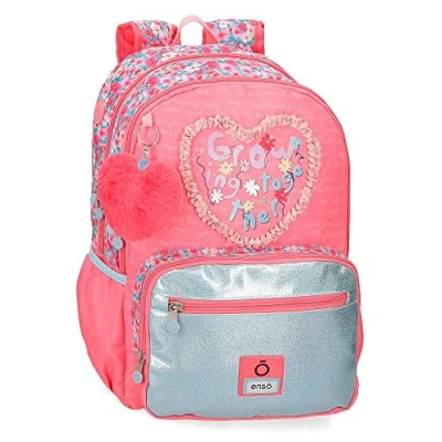 Abbildung von Enso Together Growing Schulrucksack, Doppelfach, Rosa, 32 x 42 13 cm, Polyester, 23,94 l