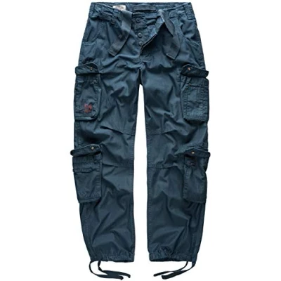 Abbildung von Surplus Raw Vintage Airborne Herren Cargo Hose, Navy, L