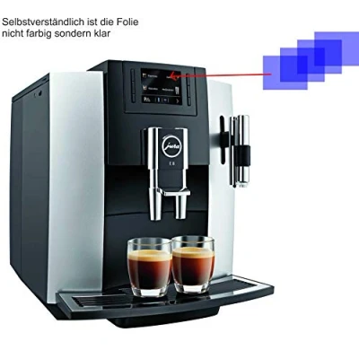 Abbildung von 4ProTec I 4X Crystal Clear klar Schutzfolie für Jura 15084 E8 Kaffeevollautomat Displayschutzfolie Bildschirmschutzfolie Schutzhülle Displayschutz Displayfolie Folie