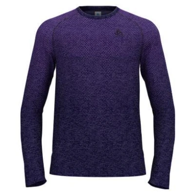 Abbildung von ODLO CREW NECK Essential Seamless Langarmshirt, Herren, Größe: 50/52, Eclipse melange