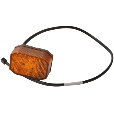 Abbildung von Aspöck Flexipoint orange/gelbe Positionsleuchte 50 cm Flachkabel DC Kabel Aspock Anhängershop