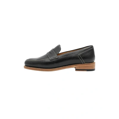 Abbildung von Henry Stevens LEE Loafer Slipper, Damen, Größe: 38.5, Schwarz Leder