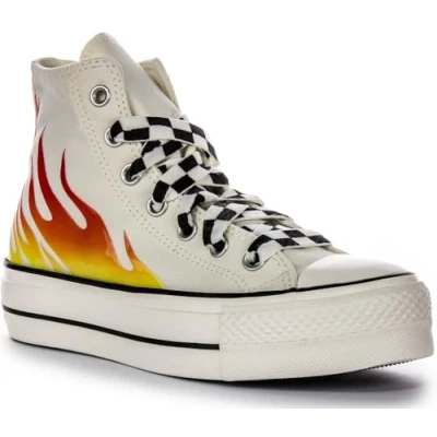 Abbildung von Converse Chuck Taylor All Star Lift Platform Flames Weiß 37