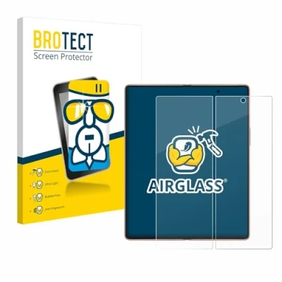 Abbildung von BROTECT Schutzglas für Samsung Galaxy Z Fold 2 5G (Inneres Display) Schutzfolie Panzer Folie Glas [Extrem Kratzfest 9H, Anti Fingerprint,