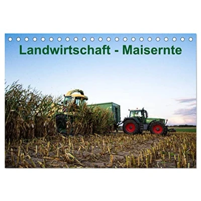 Abbildung von Landwirtschaft Maisernte (Tischkalender 2025 DIN A5 quer), CALVENDO Monatskalender