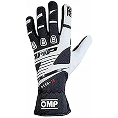 Abbildung von Omp OMPKK02743E076006 My2018 Ks 3 Handschuhe Schwarz/Weiß Size 6