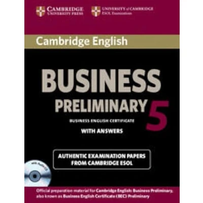 Abbildung von Cambridge English Business 5 Preliminary Self study Pack (Student&#039;s Book with Answers and Audio CD) (Bec Practice Tests)