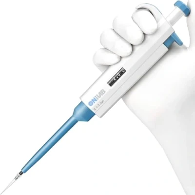 Abbildung von ONiLAB 0.1 2.5μl Labor Einkanal Pipette Scientific Labormikropipette Handbuch Einstellbares Volumen, Hochpräzise, Pipettierer