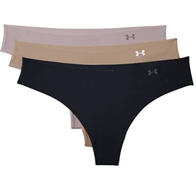 Abbildung von Under Armour 6P Pure Stretch Thong Schwarz Beige Large Damen
