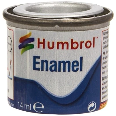 Abbildung von Humbrol 14 ML Nr. 1 TINLET Emaille Paint 11 (Silber Metallic)