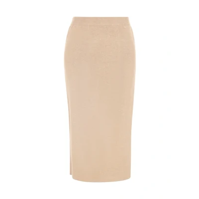 Abbildung von Dreimaster Bleistiftrock, Damen, Größe: XS/S, Beige